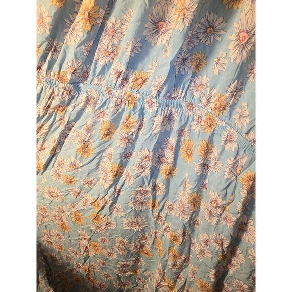 Forever 21 Womens Plus Size 3X Sundress Dress Floral Pattern Strappy Maxi - Picture 3 of 4